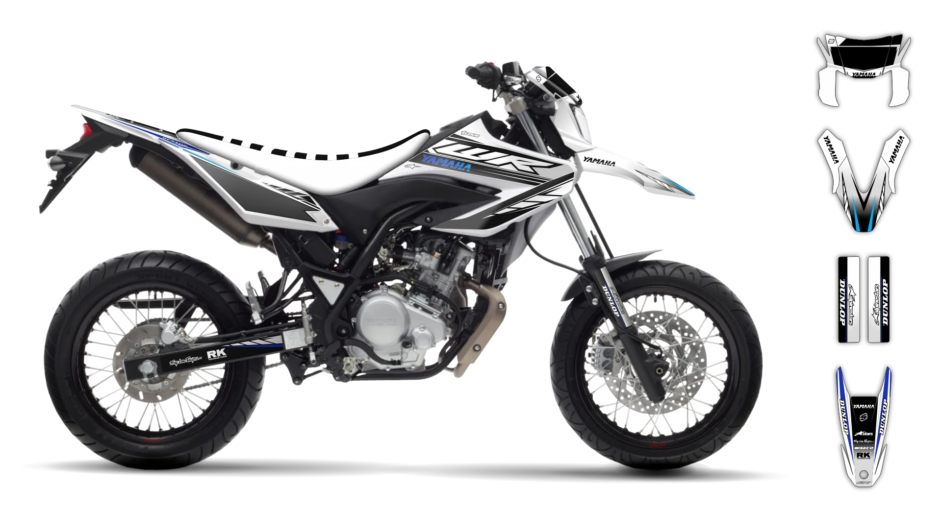 Graphics Kit - Yamaha - WR 125R - 2009-2022 - Boognish - R1
