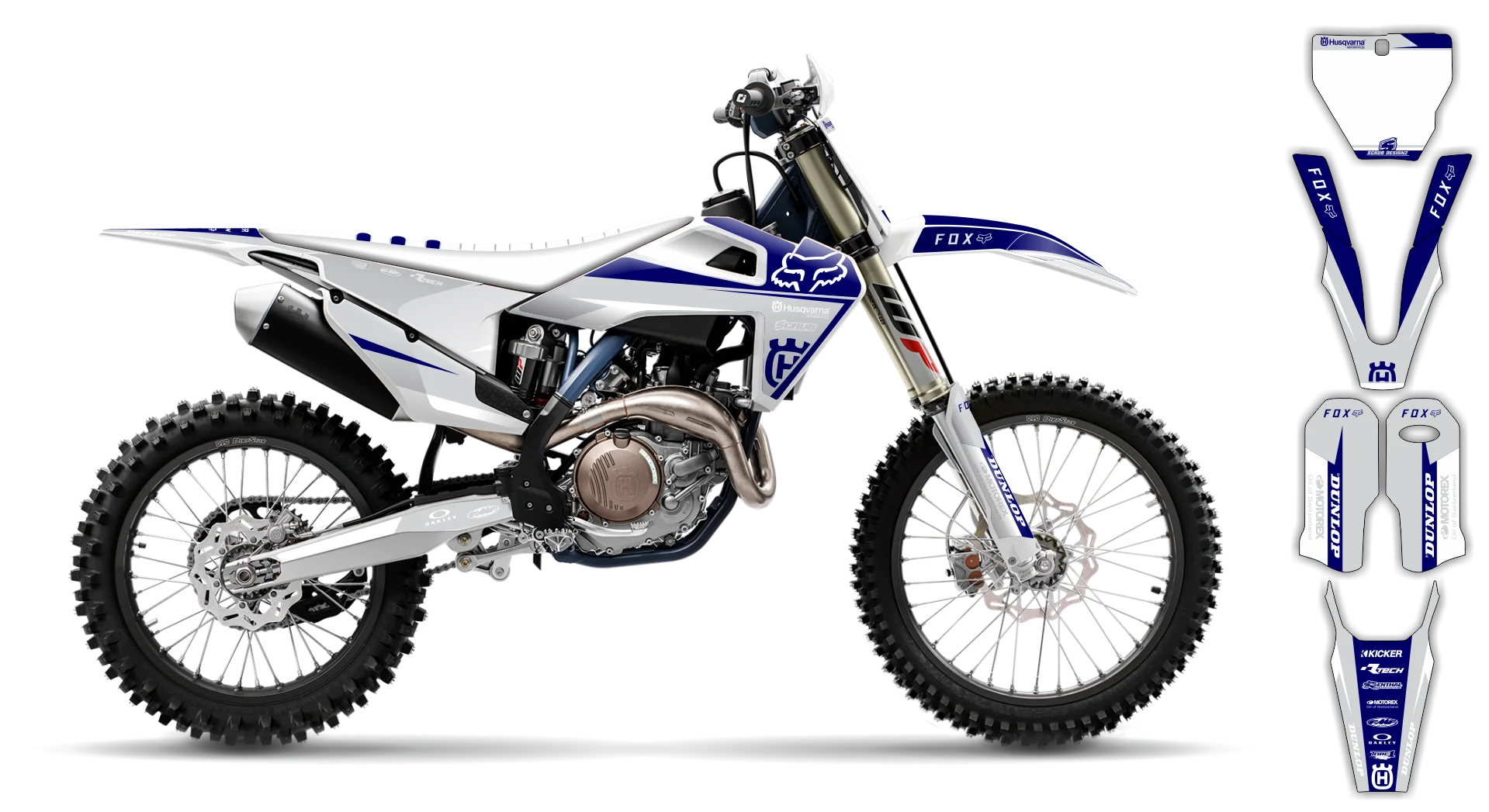 Graphics Kit - Husqvarna 14-> TC-FC-FX Series - 2019-2022 - H-SE1068 - R2