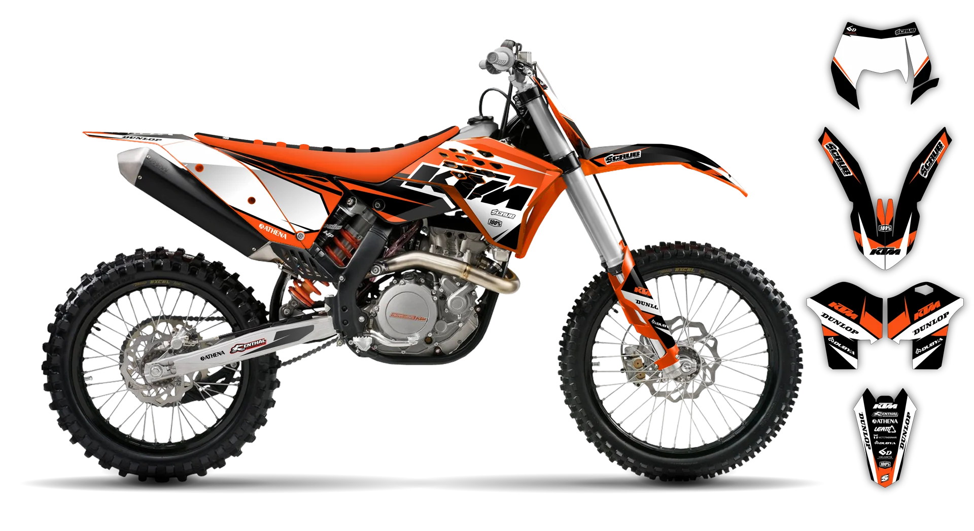 Graphics Kit - KTM - EXC EXC-F / XC-W XCF-W - 2008-2011 - K1 - LE