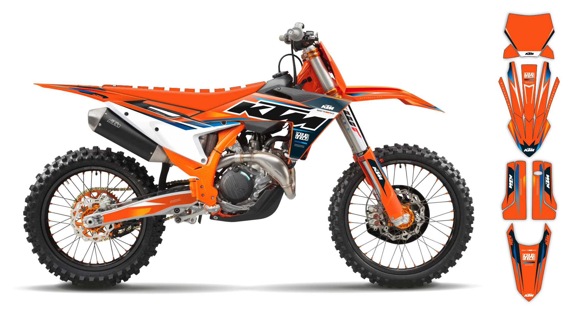 Graphics Kit - KTM - SX SX-F / XC XC-F - 2023-2024 - K-SE1127 - R1
