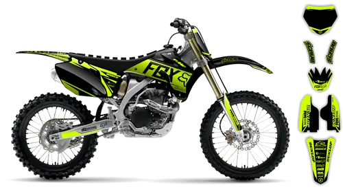 Graphics Kit - Yamaha - YZ450F - 2008-2009 - Fluo Varnix - ST