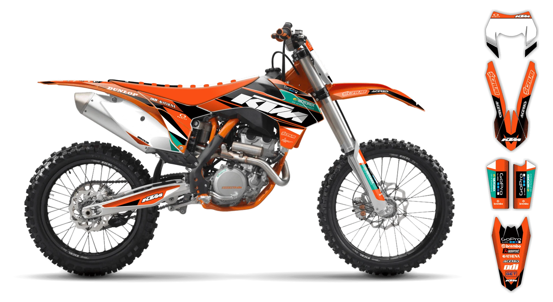 Graphics Kit - KTM - EXC EXC-F / XC-W XCF-W - 2012-2013 - K11 - LE