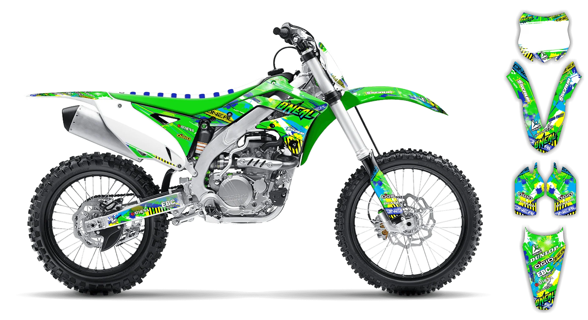 Graphics Kit - Kawasaki - KX 250F - 2009-2012 - H2 - R1