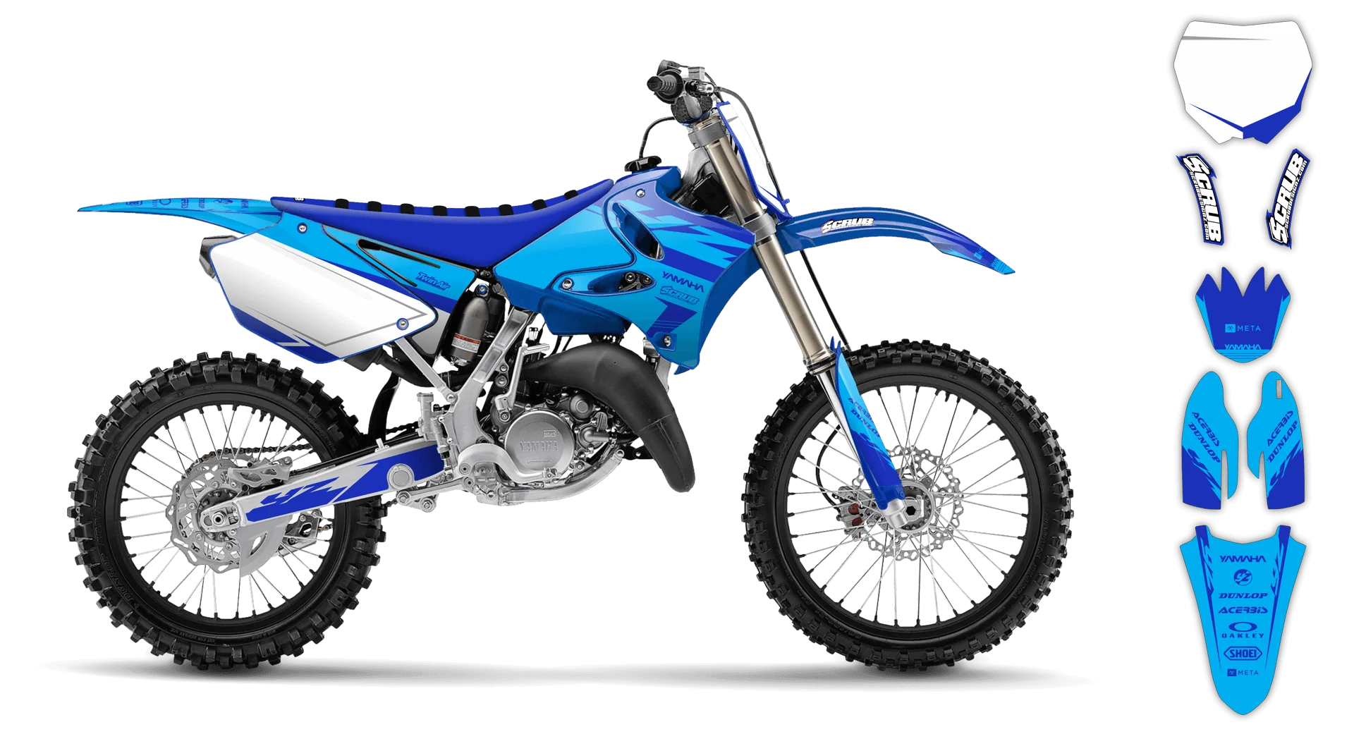 Graphics Kit - Yamaha - YZ 125 - 1993-1995 - Nyxet - LE
