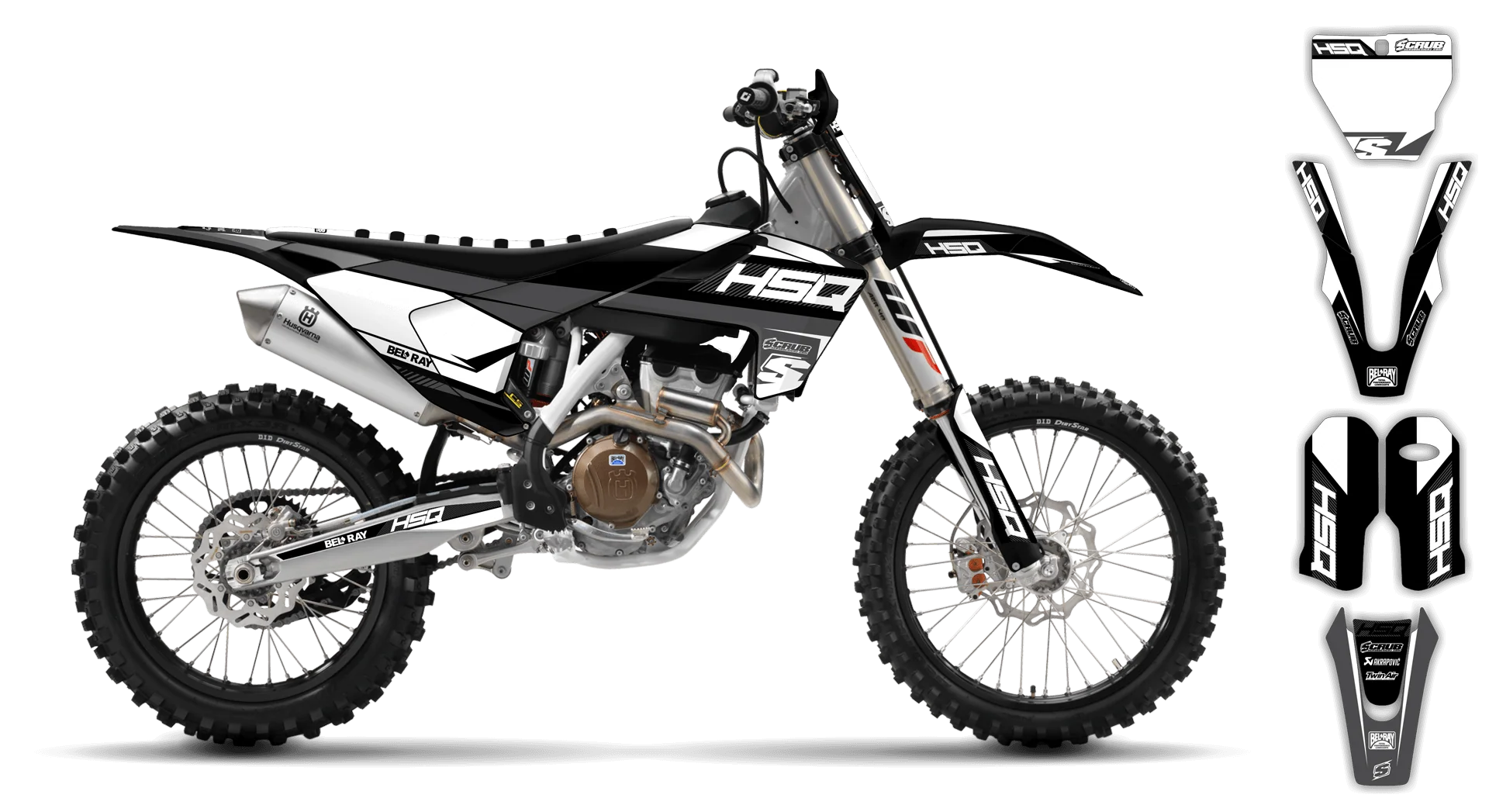 Graphics Kit - Husqvarna 14-> TC-FC-FX Series - 2016-2018 - SE1021 - LE
