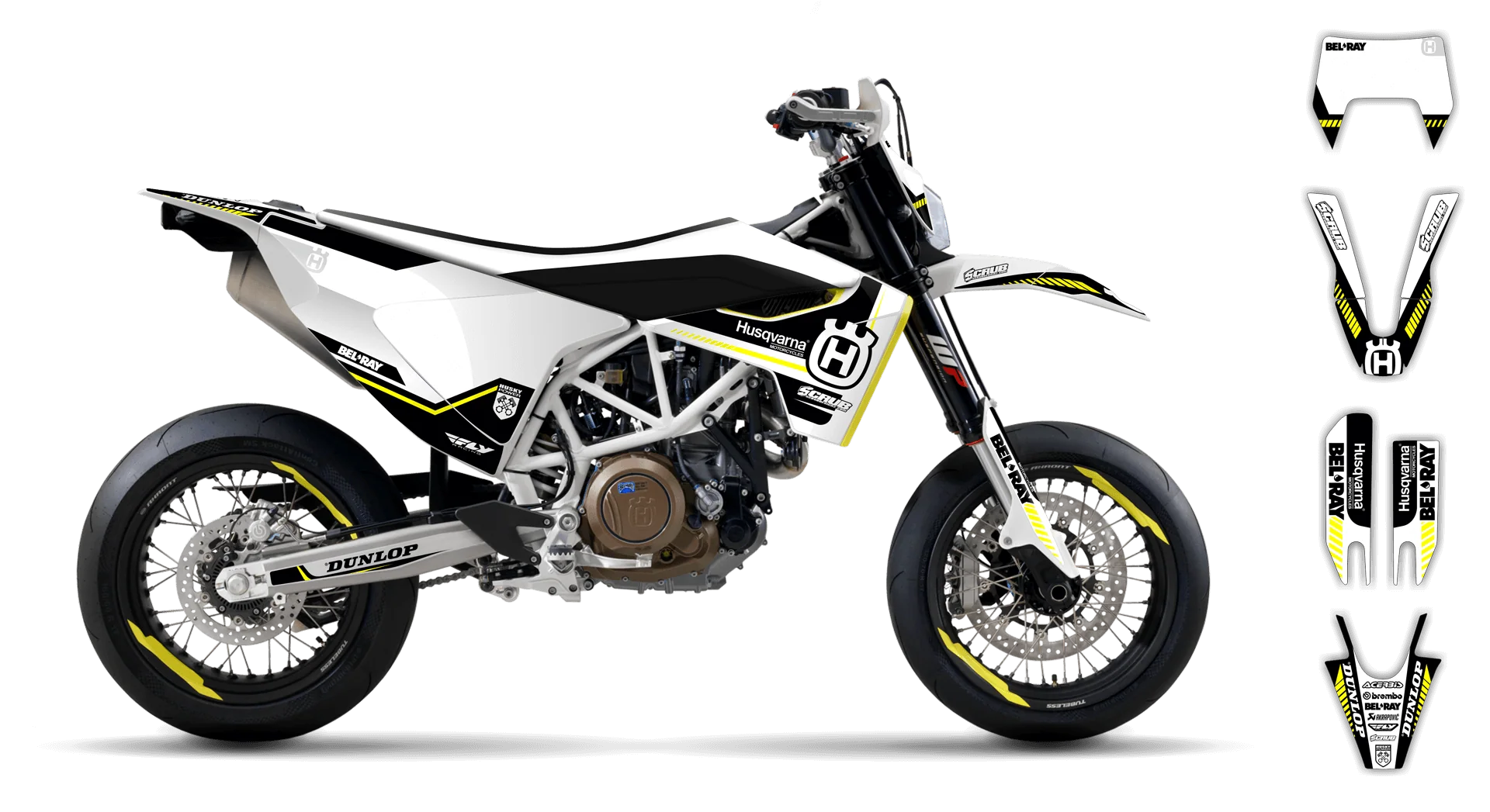 Graphics Kit - Husqvarna 14-> SM 701 - 2016-2024 - H5 - R1