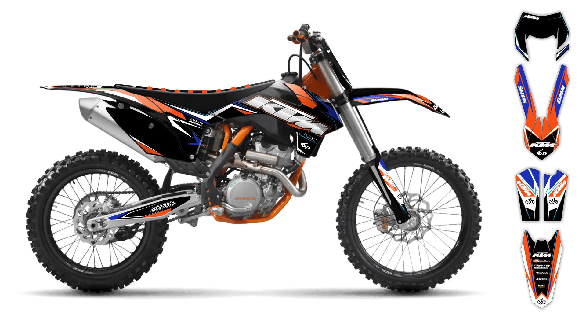 Graphics Kit - KTM - EXC EXC-F / XC-W XCF-W - 2012-2013 - K4 - LE