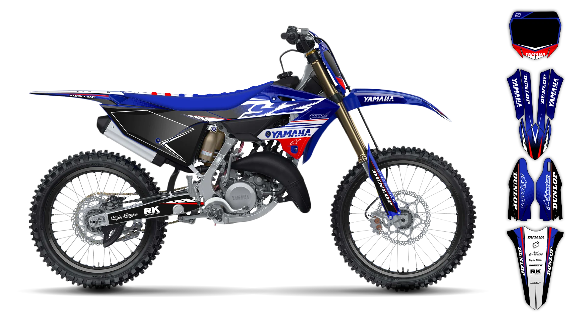 Graphics Kit - Yamaha - YZ 125 - 2022-2025 - Boognish - LE
