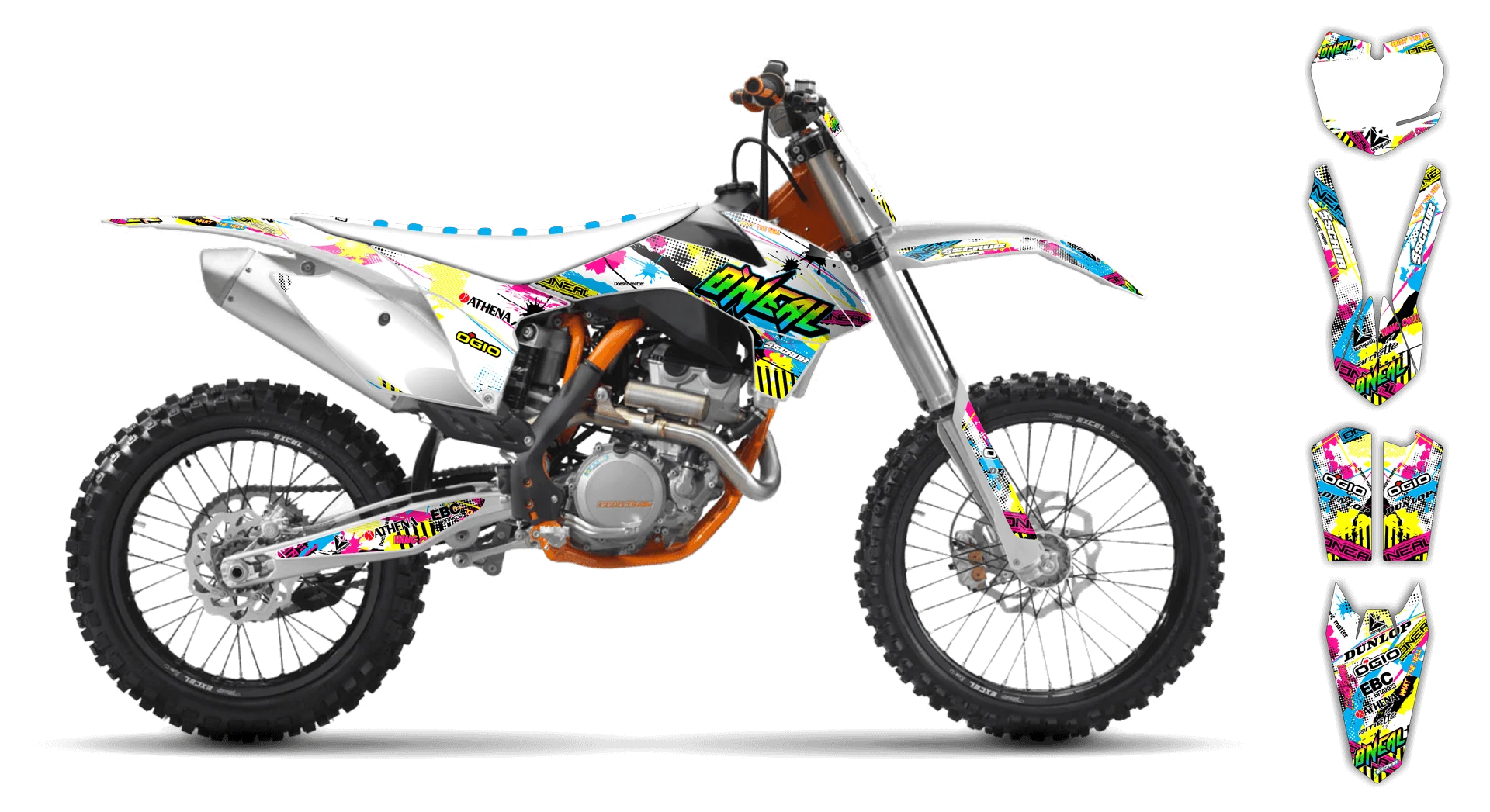 Graphics Kit - KTM - SX SX-F / XC XC-F - 1998-2000 - H2 - LE