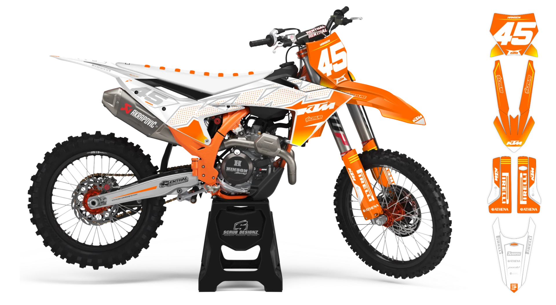 Graphics Kit - KTM - SX SX-F / XC XC-F - 2005-2006 - K21 - LE