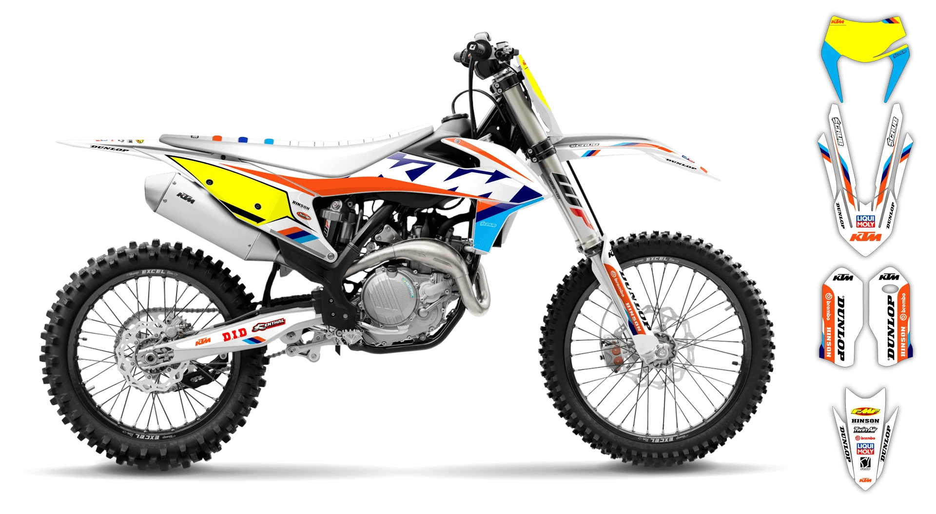 Graphics Kit - KTM - EXC EXC-F / XC-W XCF-W - 2020-2023 - K-SE1072 - R1