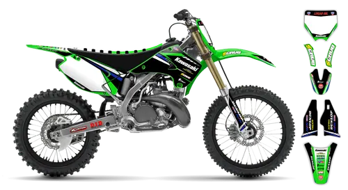 Graphics Kit - Kawasaki - KX 125 - 1994-1995 - Factory Replica 4 - ST