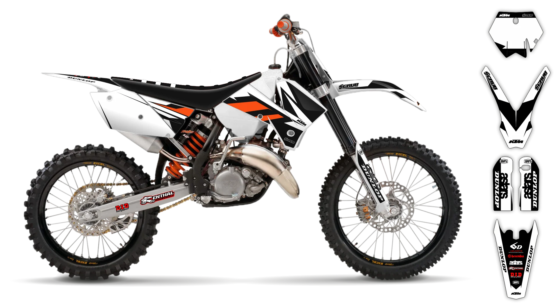 Graphics Kit - KTM - SX SX-F / XC XC-F - 2005-2006 - K8 - LE