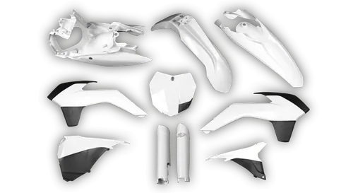 Plastics Kit - KTM - SX SX-F / XC XC-F - 2013-2014 - Full Kit - White 1