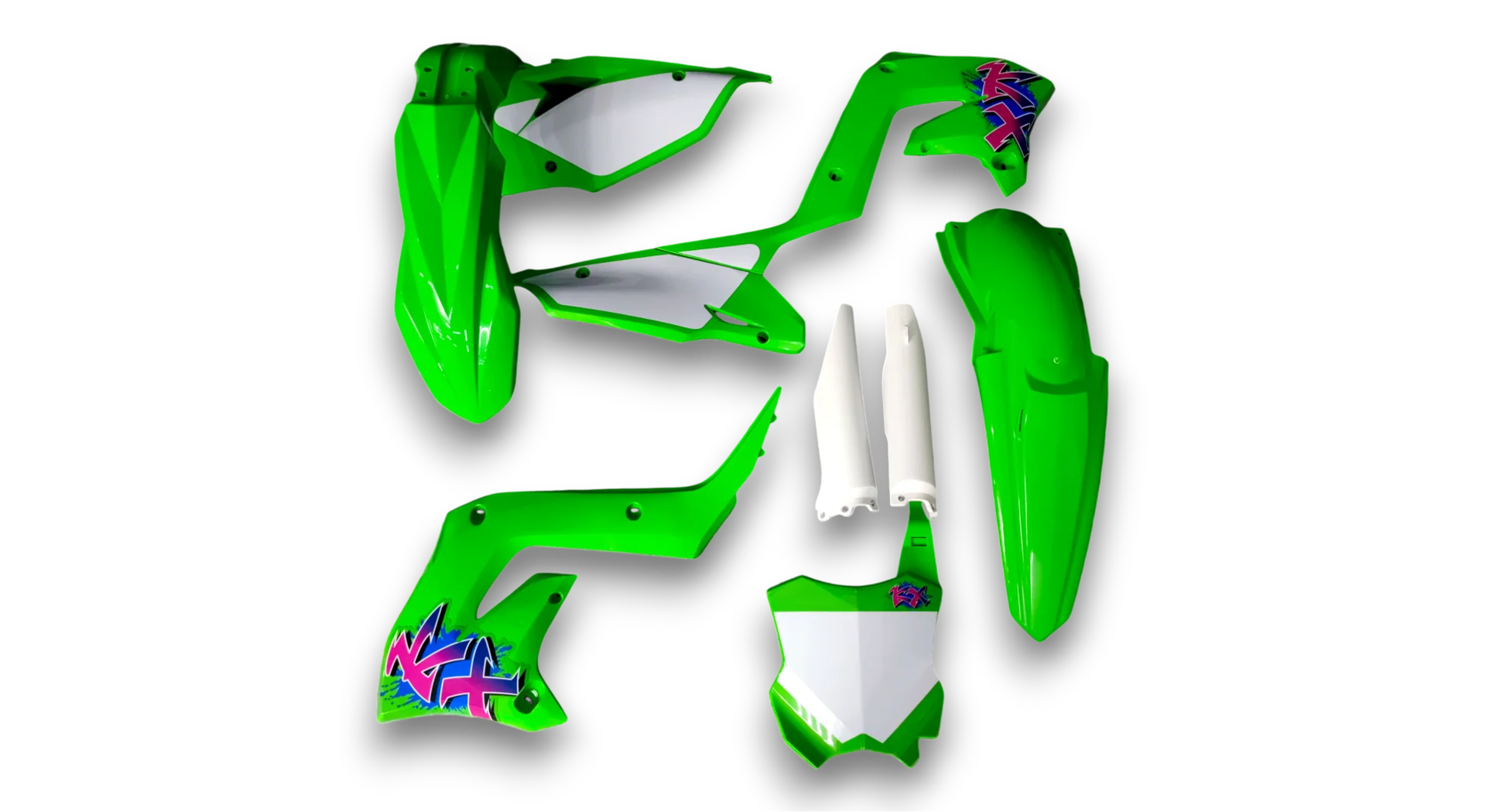 GFP - Kawasaki - KX 125-250 Restyle - 2004-2008 - Green-TR1015