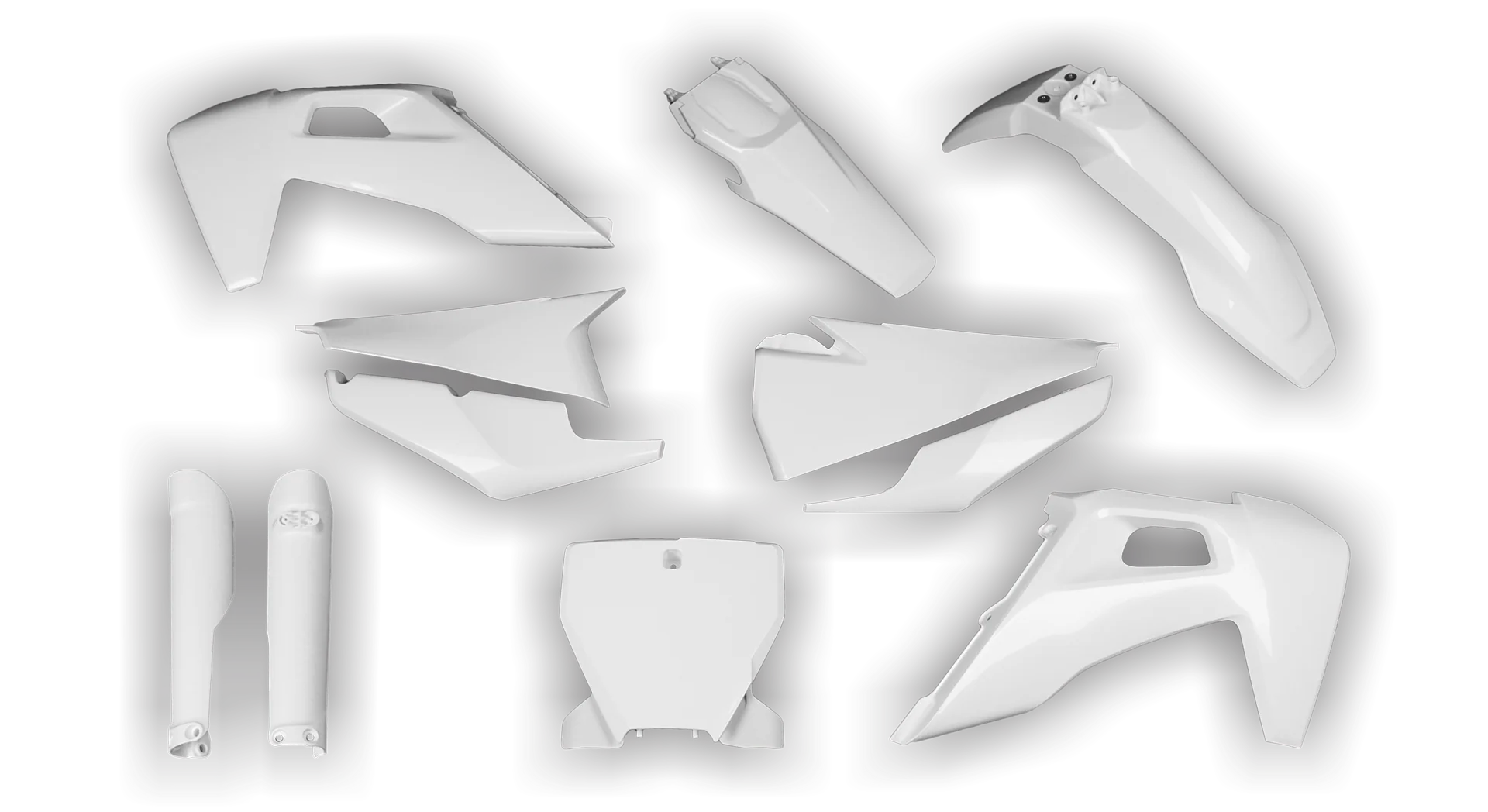 Plastics Kit - Husqvarna 14-> TC-FC-FX Series - 2019-2022 - Full Kit - White