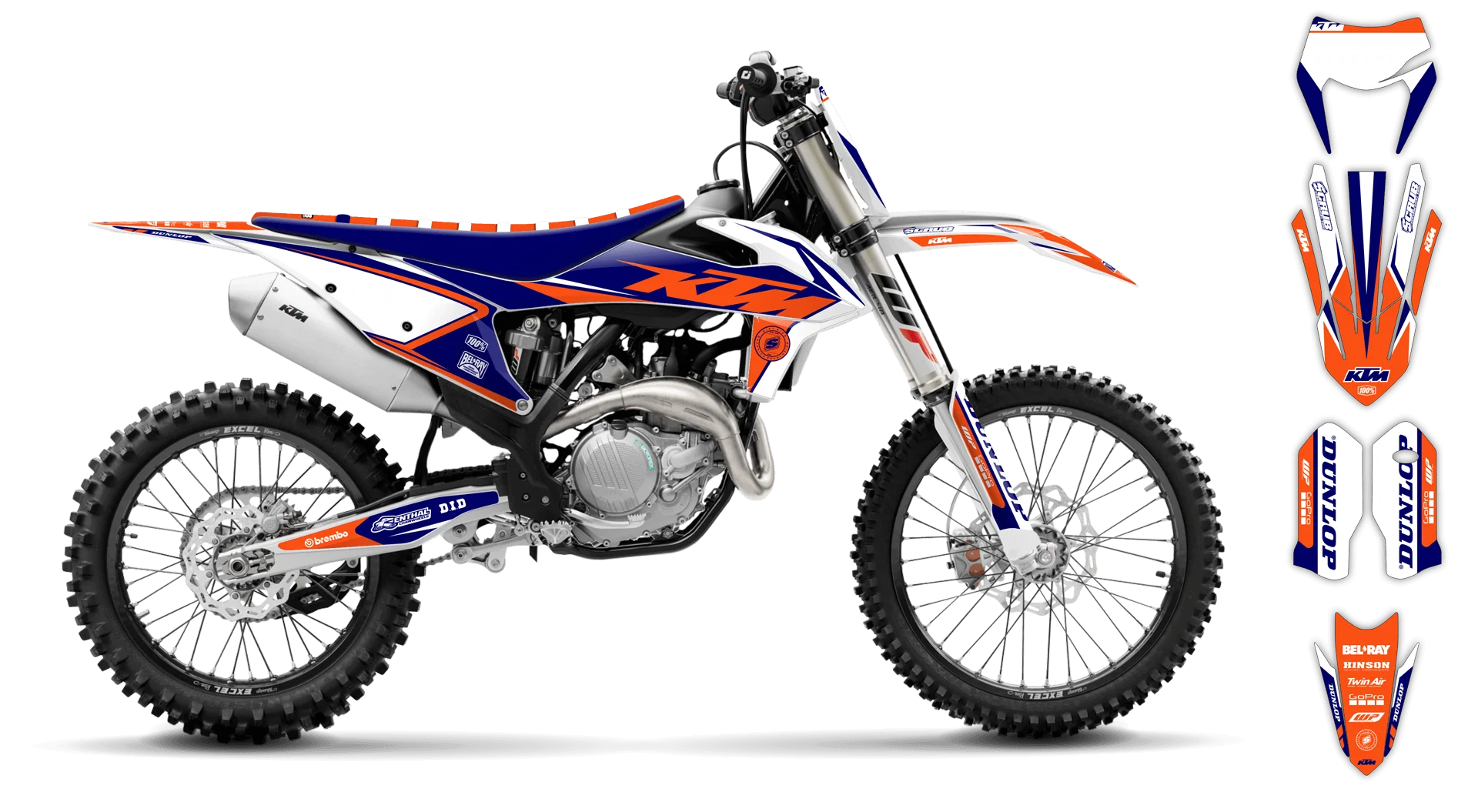 Graphics Kit - KTM - EXC EXC-F / XC-W XCF-W - 2012-2013 - K17 - R2