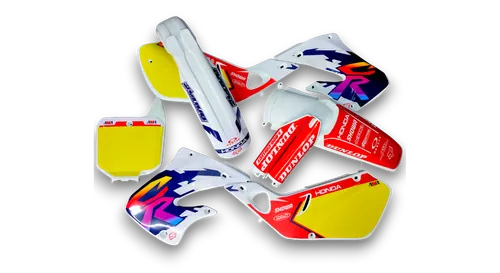 GFP - Honda - CR 250R - 1997-1999 - White-Retro-ST