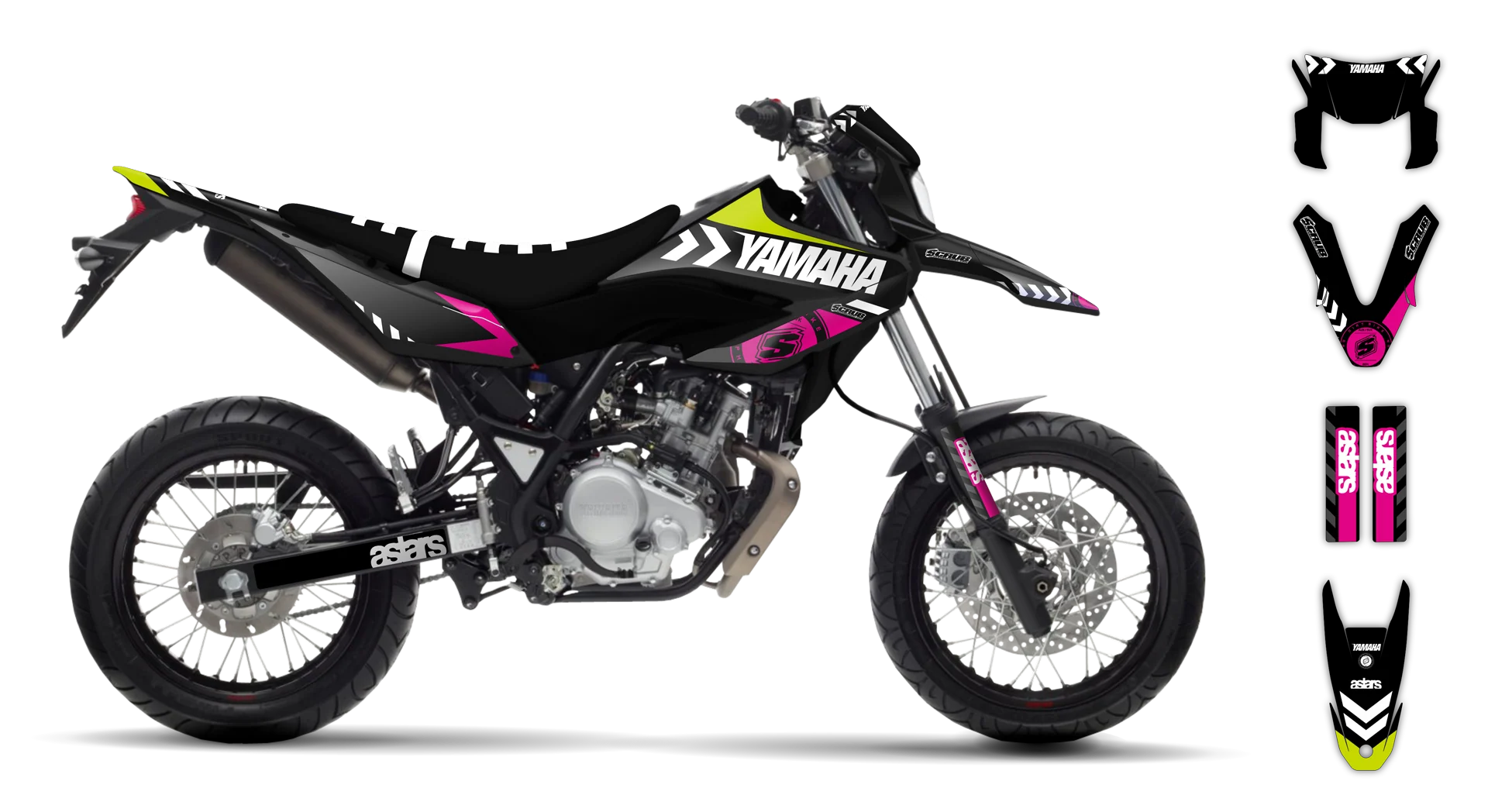 Graphics Kit - Yamaha - WR 125X - 2009-2022 - Bruxa - R2