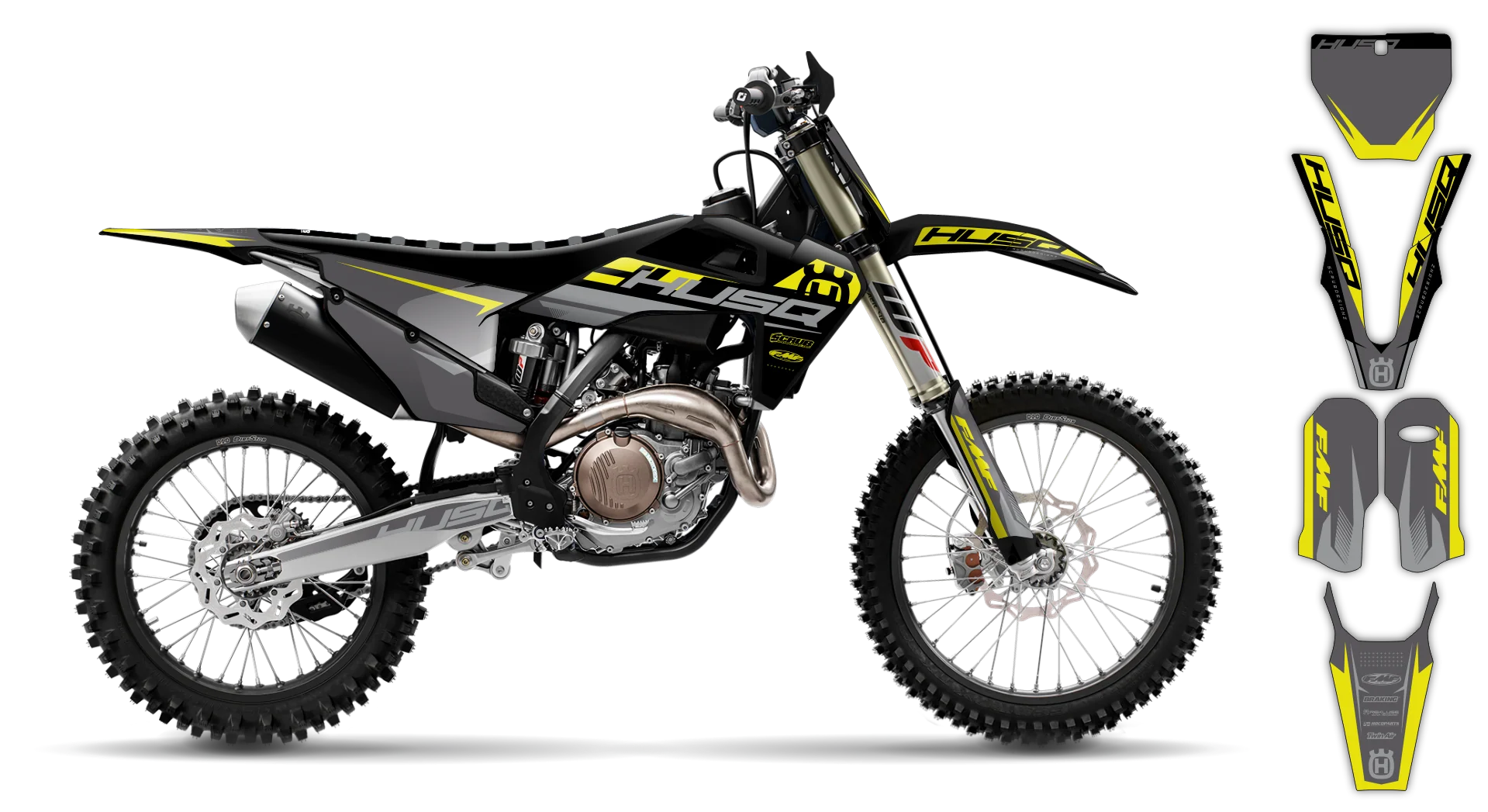 Graphics Kit - Husqvarna 14-> TC-FC-FX Series - 2019-2022 - H-SE1100 - R4