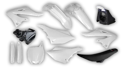 Plastics Kit - Yamaha - YZ 125 - 2022-2025 - Full Kit - White Premium