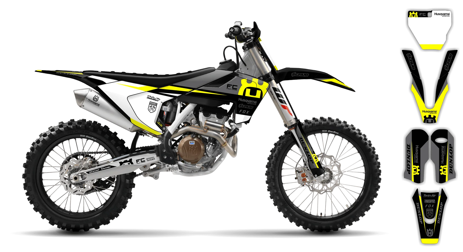 Graphics Kit - Husqvarna 14-> TC-FC-FX Series - 2016-2018 - H7 - R2