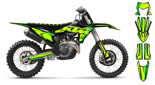 Graphics Kit - KTM - EXC EXC-F / XC-W XCF-W - 2005-2007 - Fluo Artlex - ST