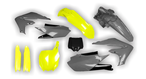 Plastics Kit - Yamaha - YZ450F - 2018-2022 - Full Kit - Fluo Yellow Grey
