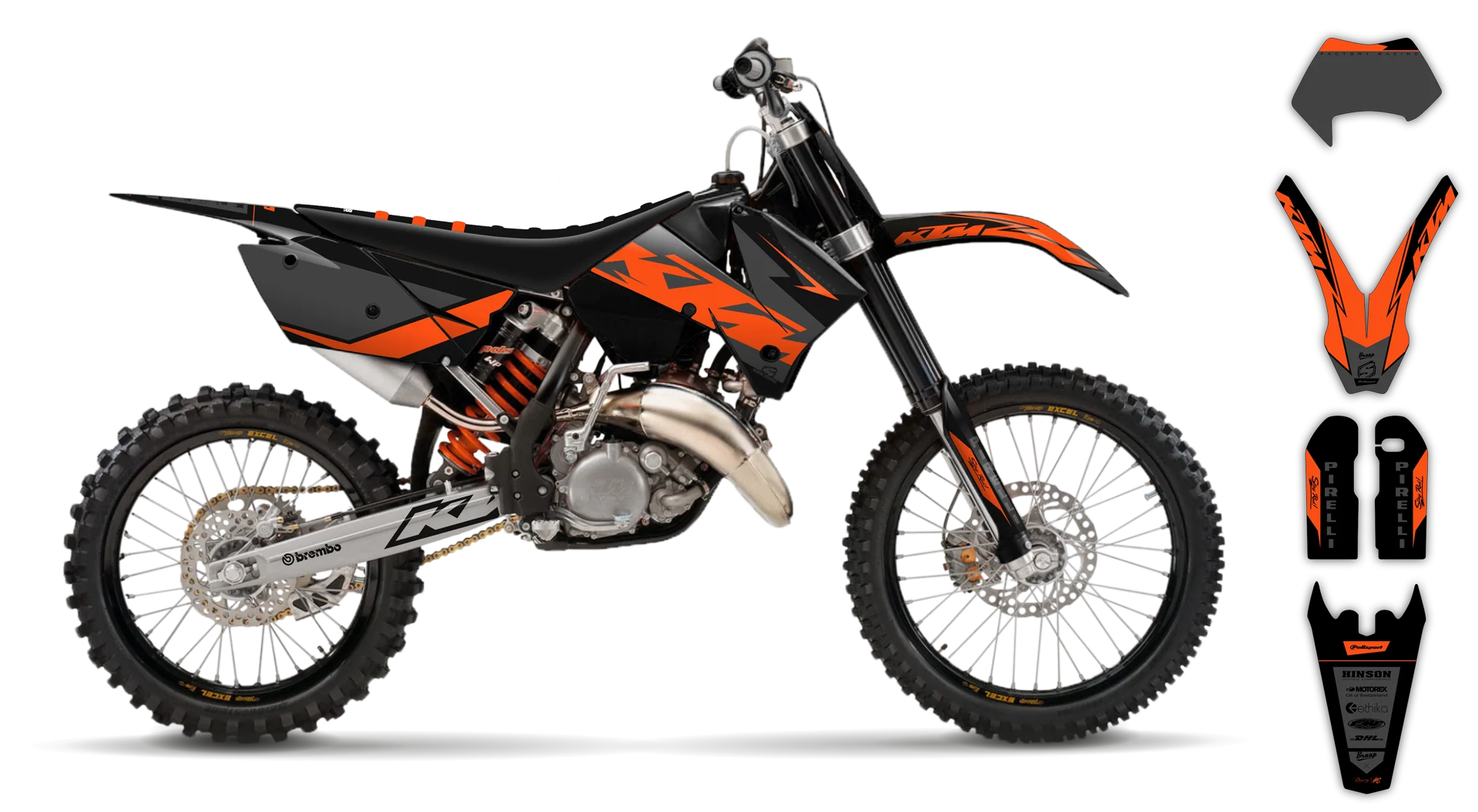 Graphics Kit - KTM - EXC EXC-F / XC-W XCF-W - 2005-2007 - K18 - LE