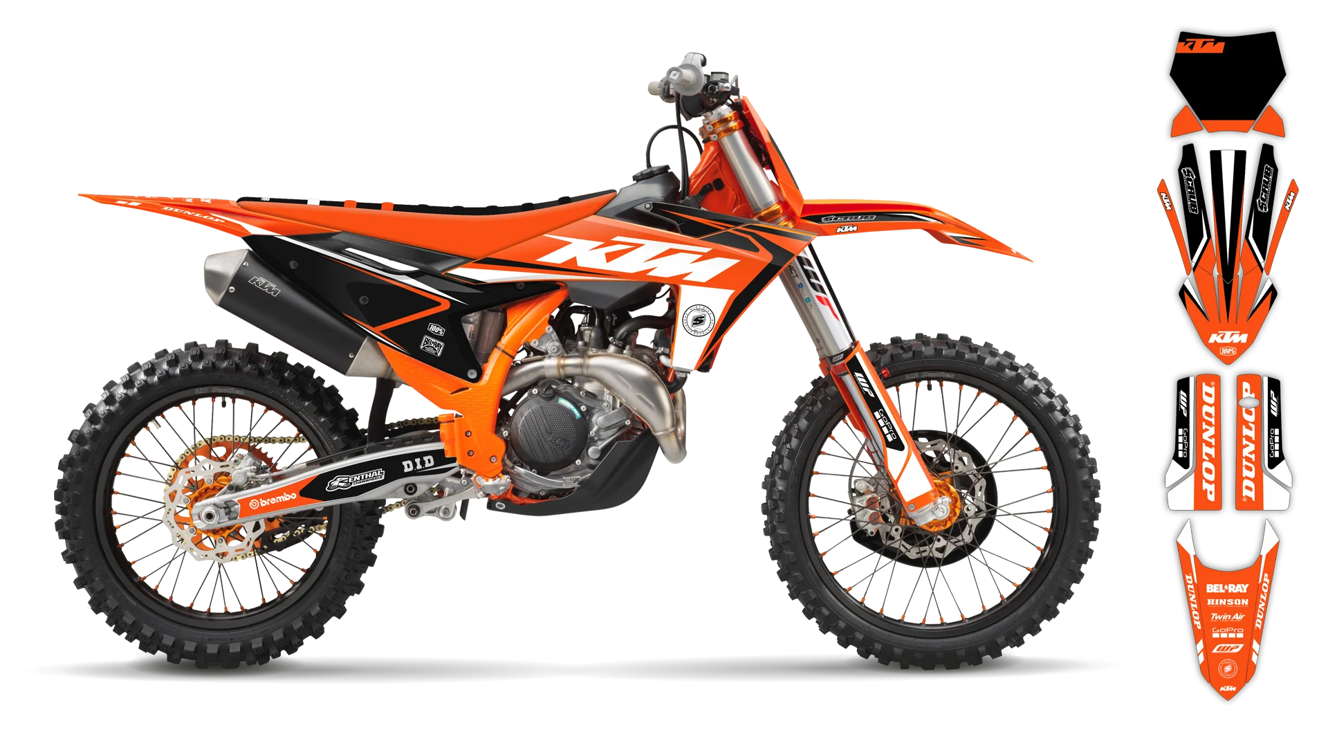 Graphics Kit - KTM - EXC EXC-F / XC-W XCF-W - 2016 - K17 - LE