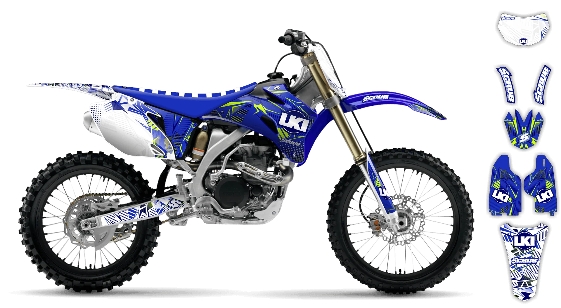 Graphics Kit - Yamaha - WR450F - 2007-2011 - Block Pass - LE