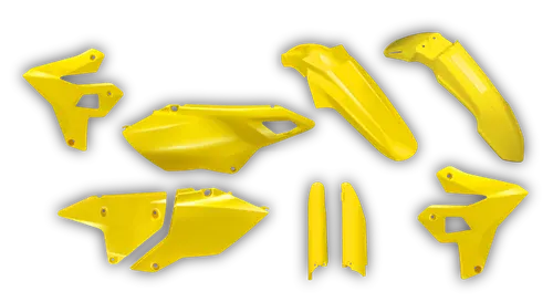 Plastics Kit - Suzuki - DRZ 400 SM - 1999-2024 - Full Kit - Yellow Restyle