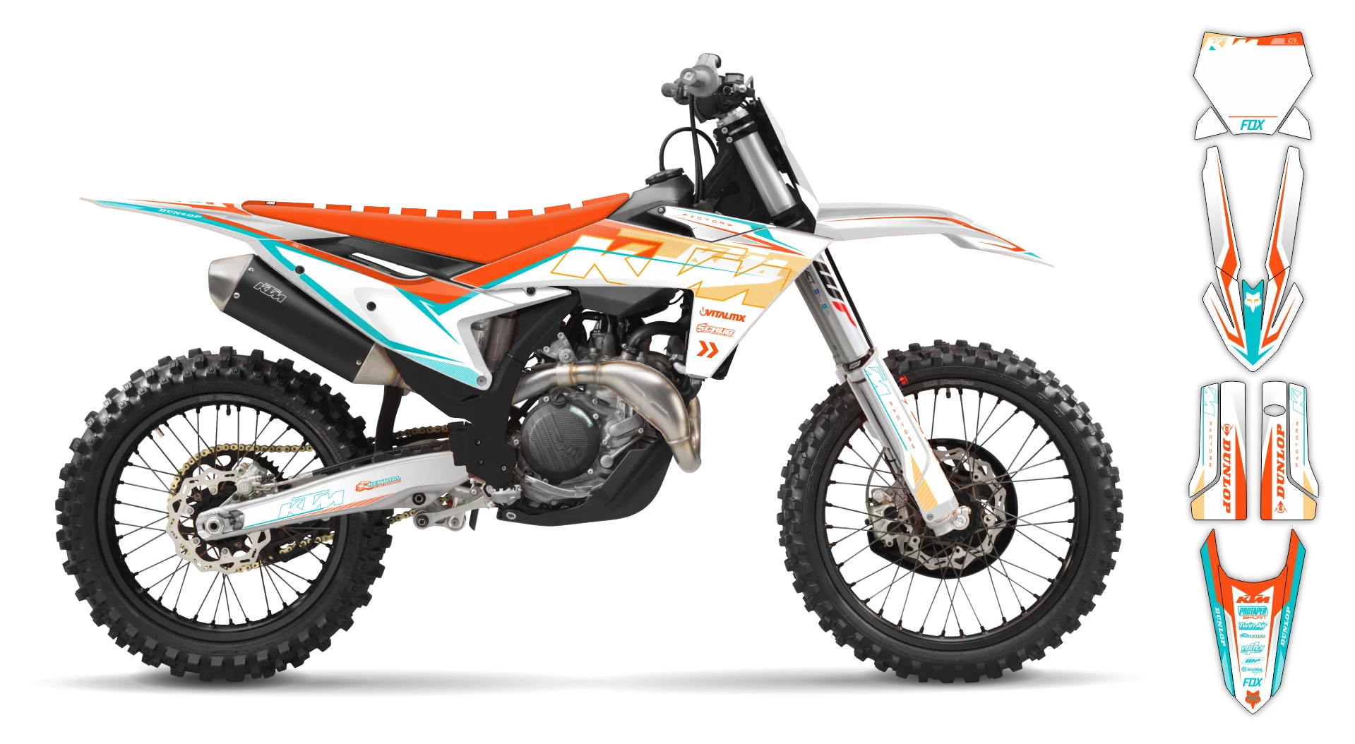 Graphics Kit - KTM - SX SX-F / XC XC-F - 2023-2024 - K5 - R2
