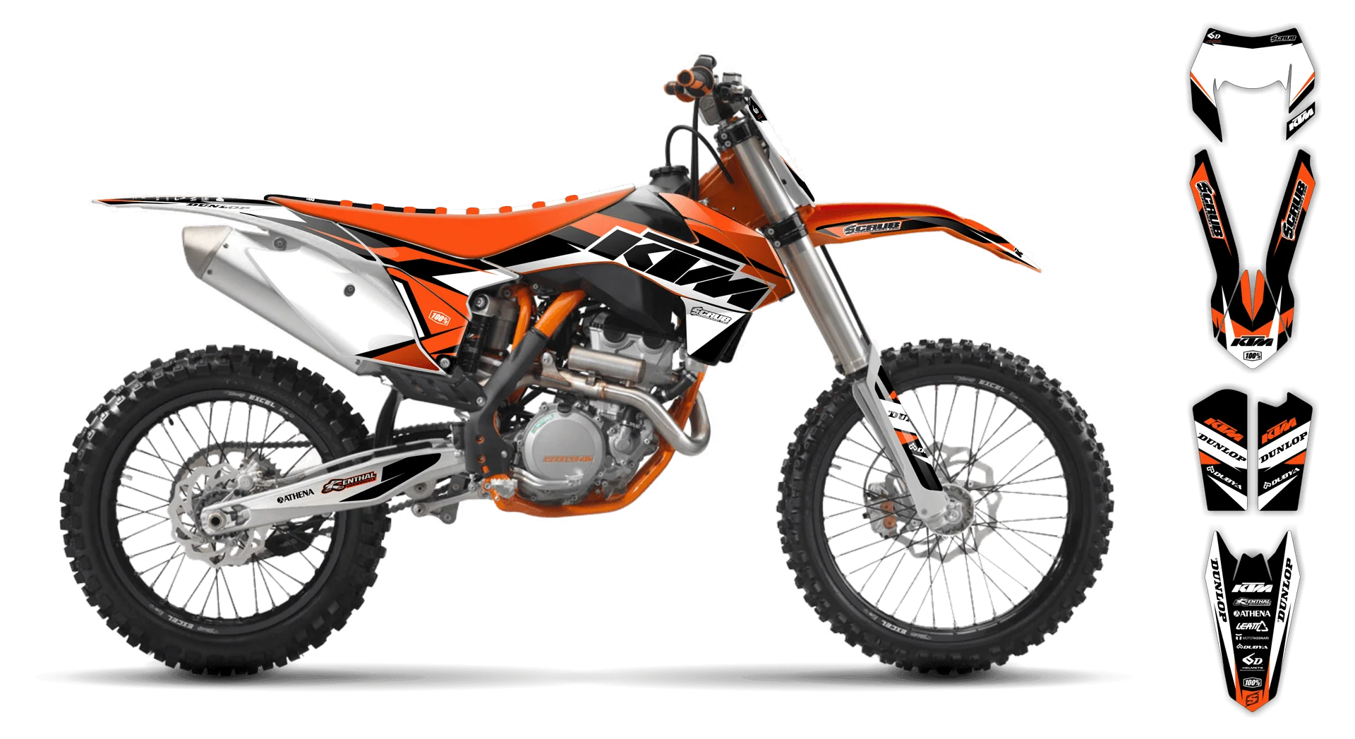 Graphics Kit - KTM - EXC EXC-F / XC-W XCF-W - 2012-2013 - K1 - LE