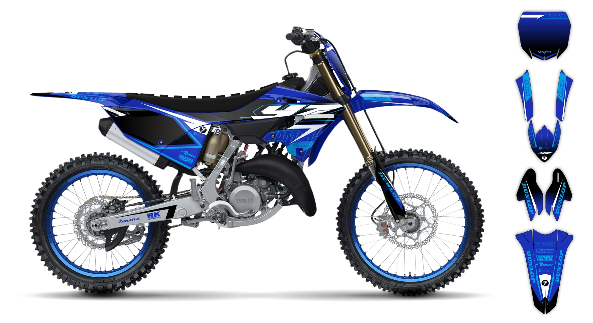 Graphics Kit - Yamaha - YZ 125-250 Restyle 2 - 2021 - SE1086 - R1