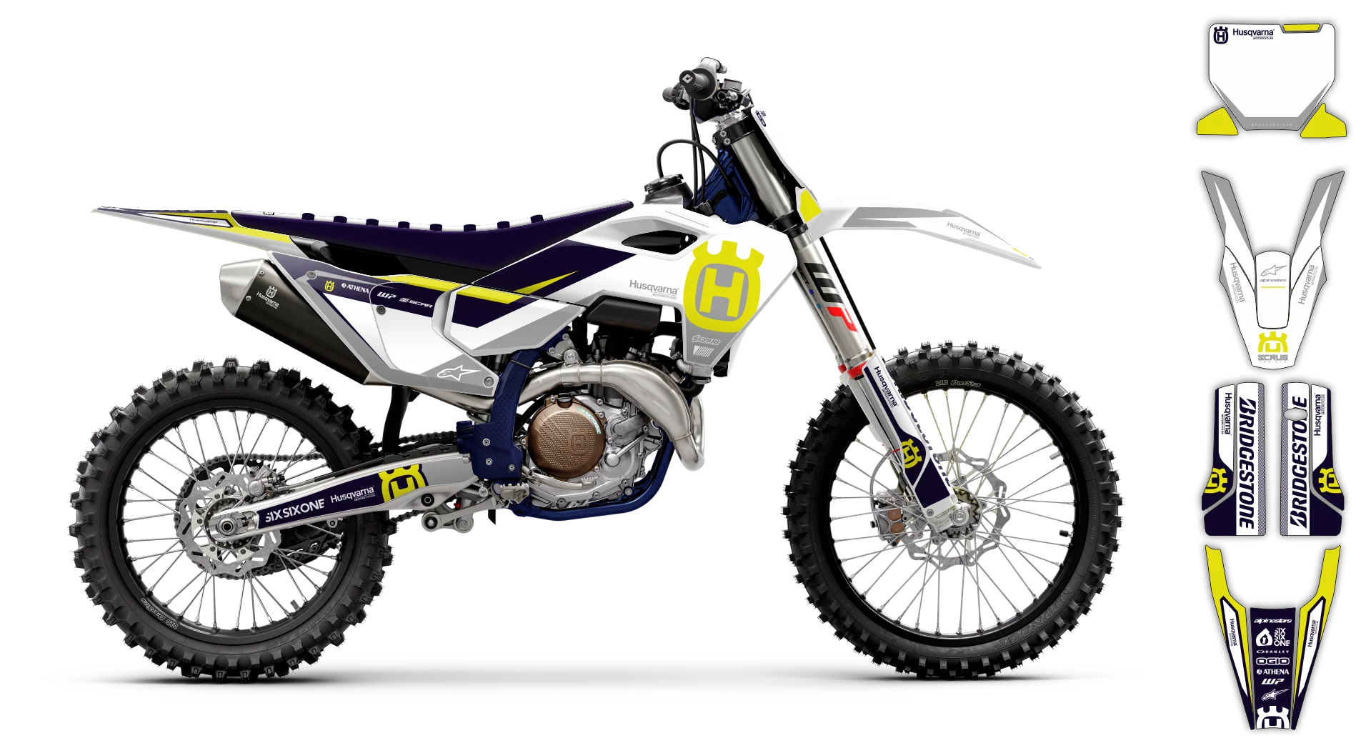 Graphics Kit - Husqvarna 14-> TC-FC-FX Series - 2023-2024 - H15 - R4