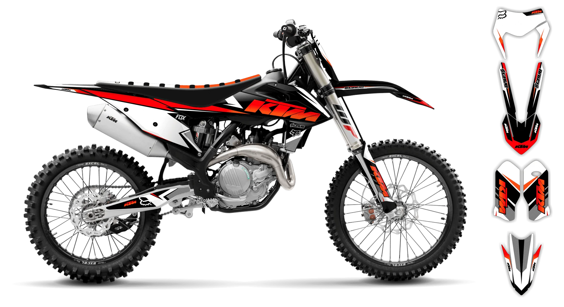 Graphics Kit - KTM - EXC EXC-F / XC-W XCF-W - 2020-2023 - K14 - LE