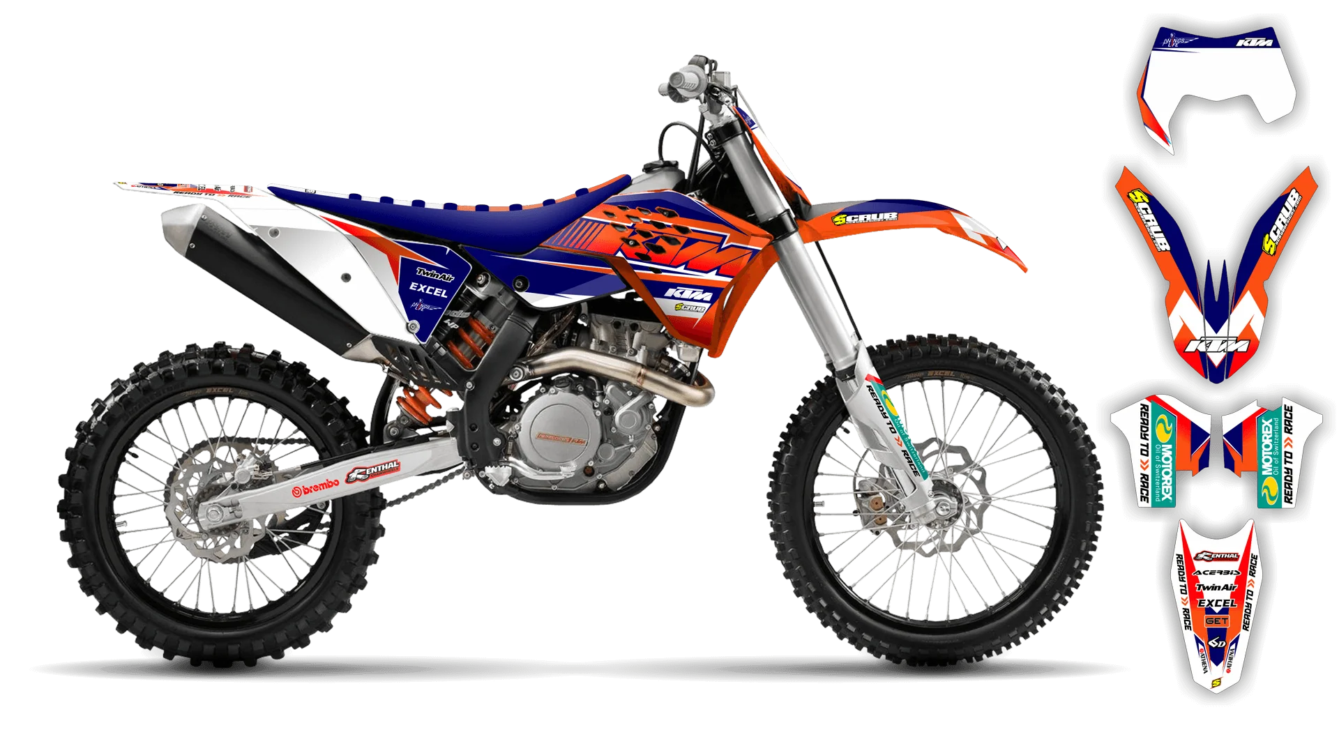 Graphics Kit - KTM - EXC EXC-F / XC-W XCF-W - 2008-2011 - K9 - LE