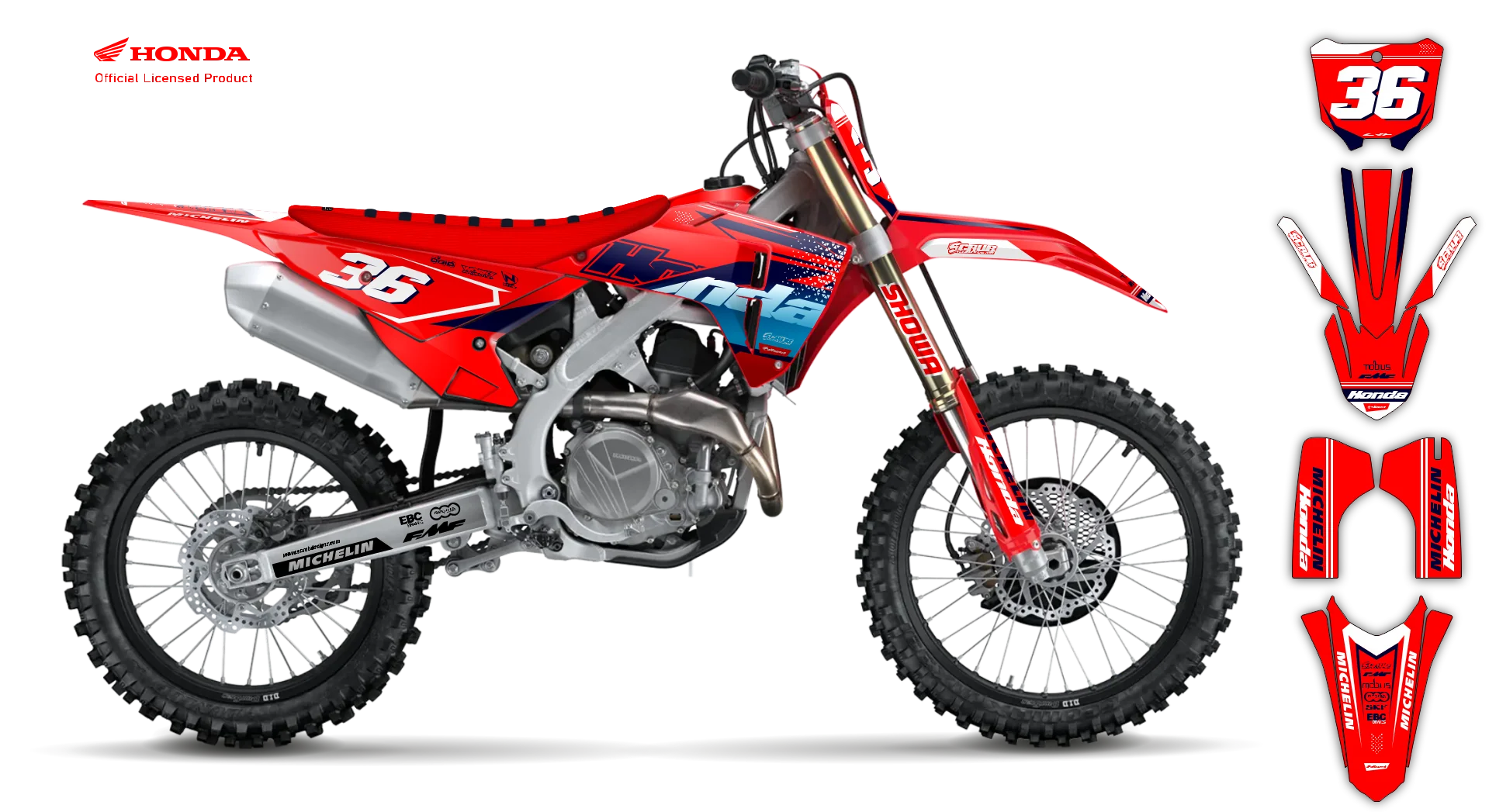 Graphics Kit - Honda - CRF 110 - 2013-2018 - SE1064 - LE