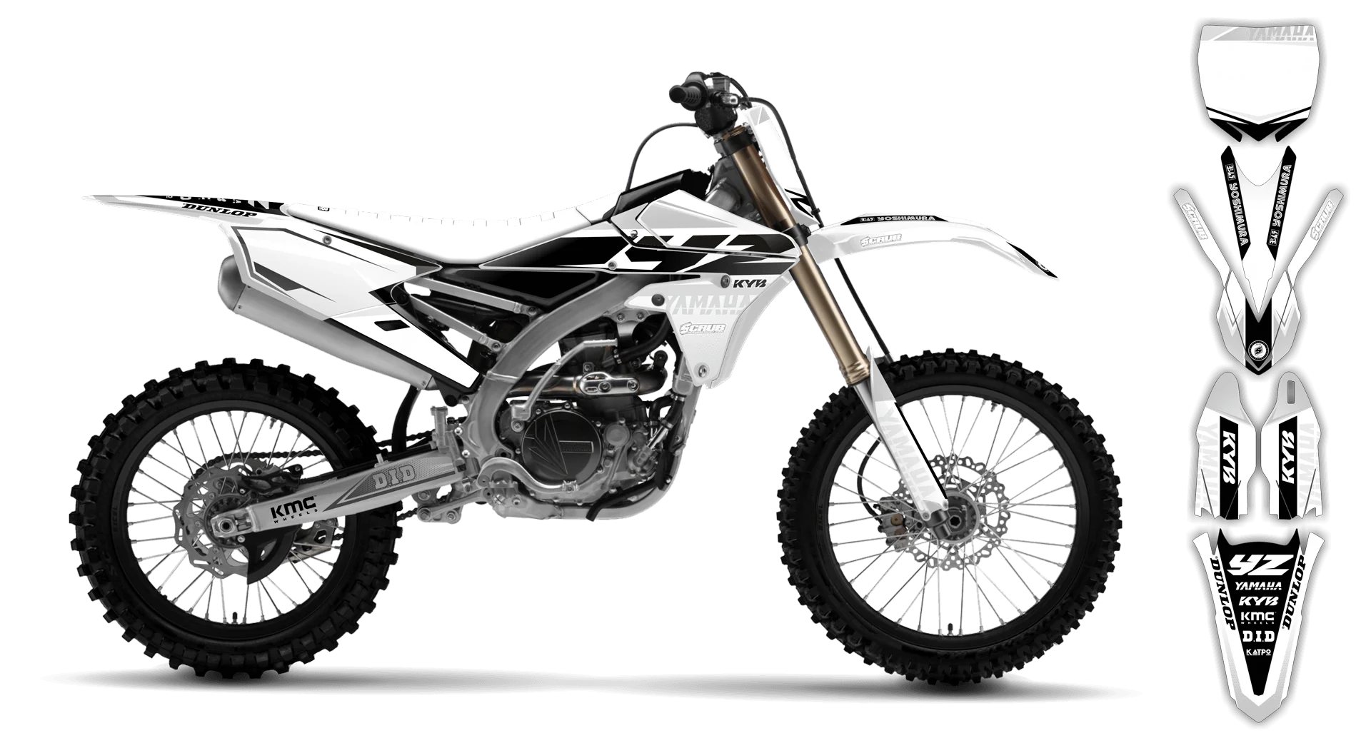 Graphics Kit - Yamaha - YZ450F - 2014-2017 - Discovery - R1