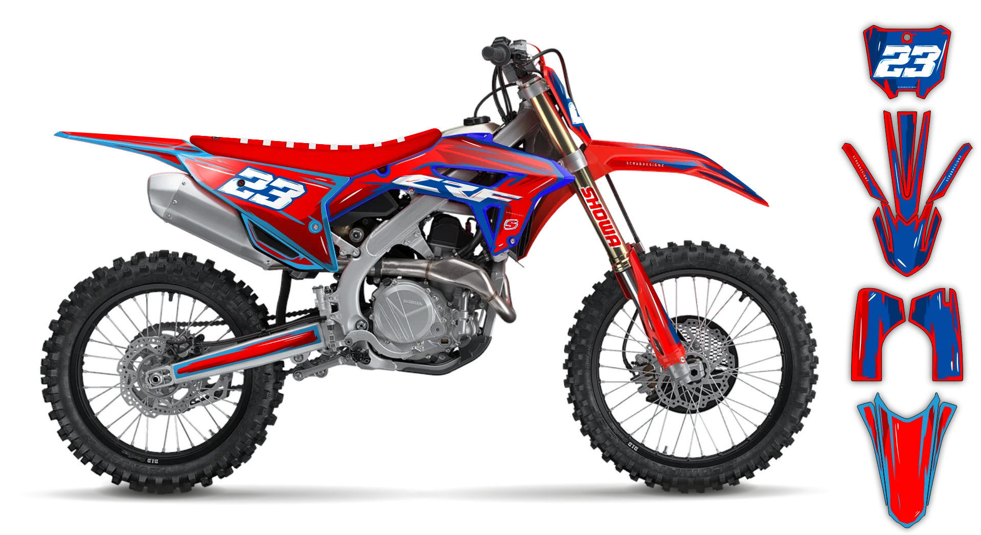 Graphics Kit - Honda - CRF 250M - 2012-2020 - Artlex - R1