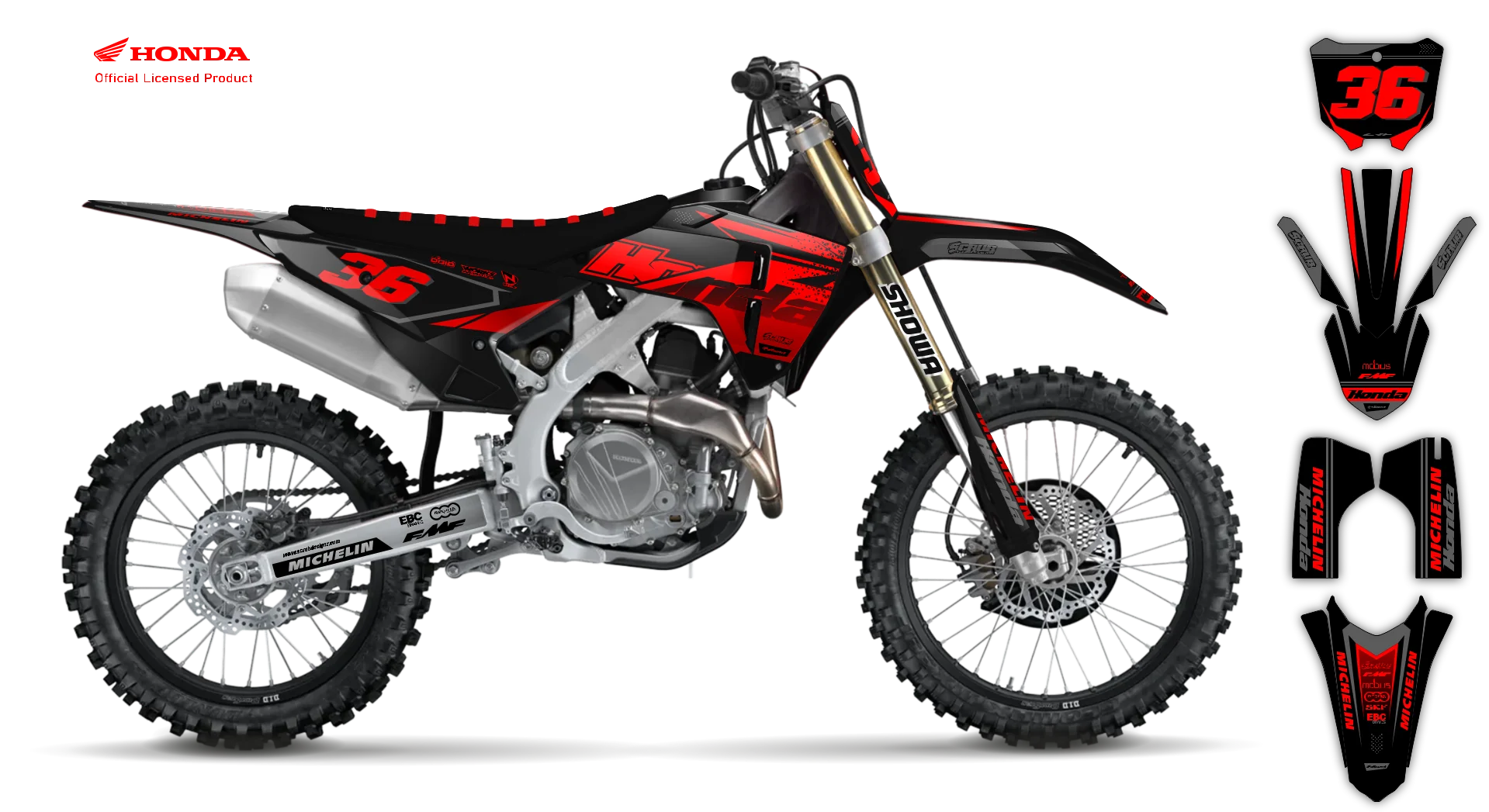 Graphics Kit - Honda - CRF 110 - 2013-2018 - SE1064 - R1