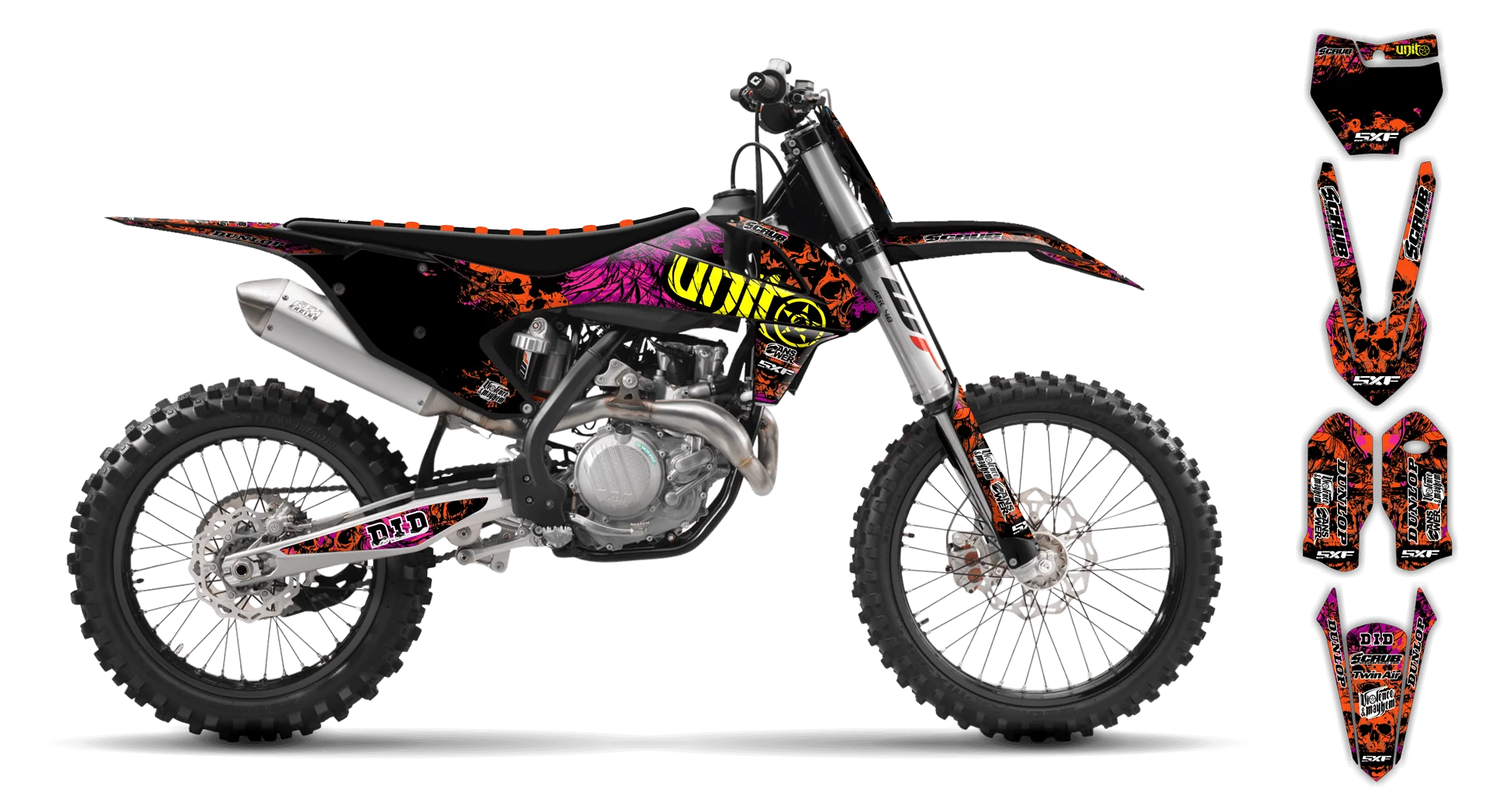 Graphics Kit - KTM - SX 50 - 2016-2023 - Wasabi - R1