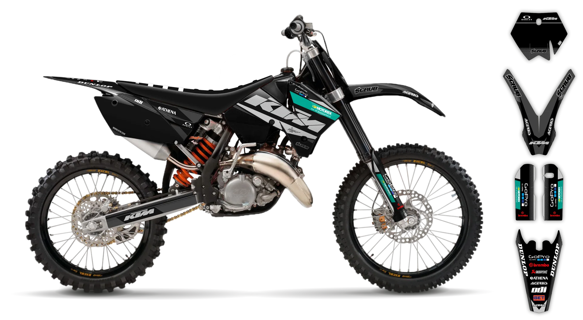 Graphics Kit - KTM - SX SX-F / XC XC-F - 2005-2006 - K11 - R3