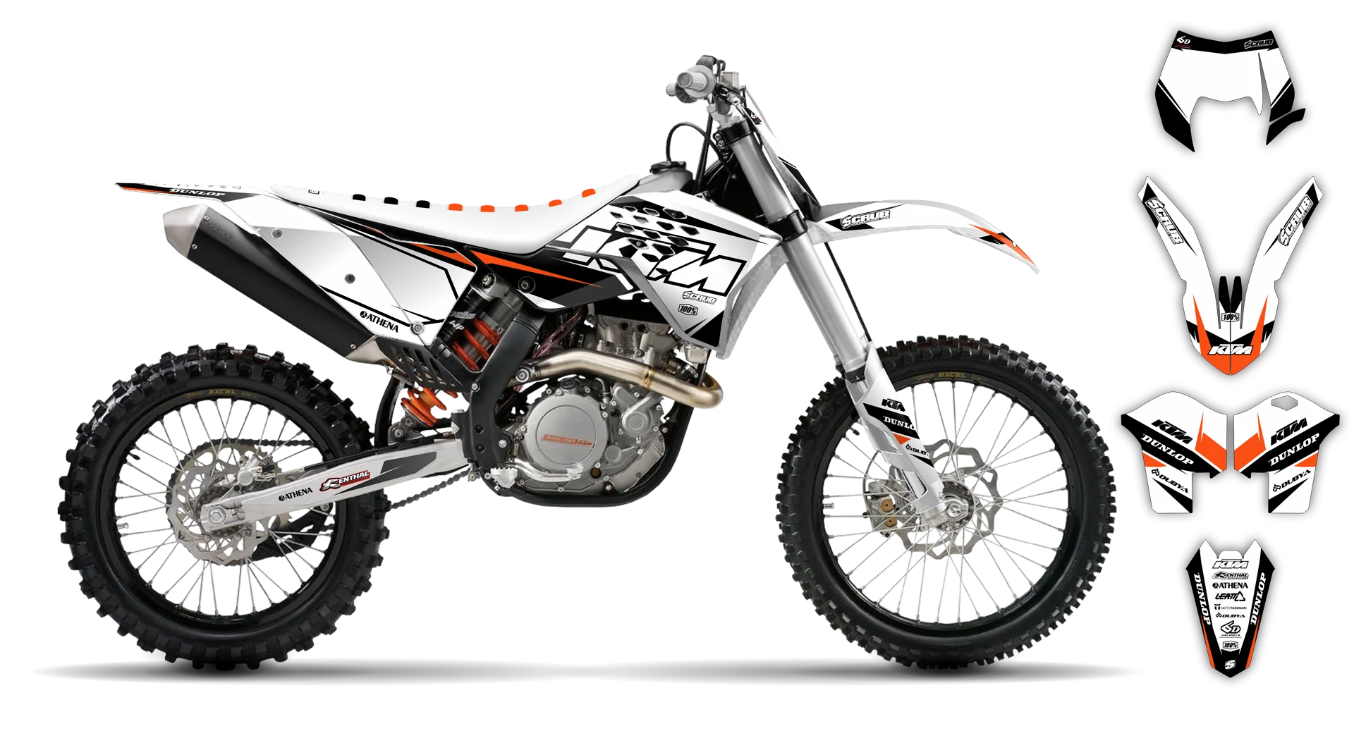 Graphics Kit - KTM - EXC EXC-F / XC-W XCF-W - 2008-2011 - K1 - R1