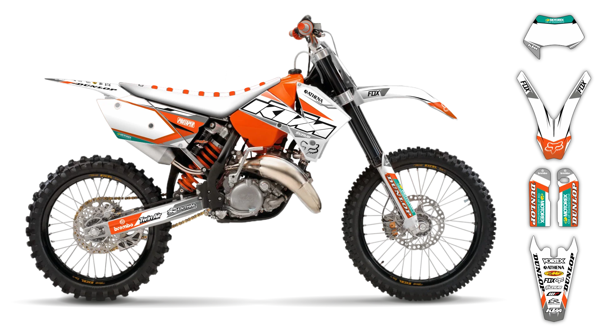 Graphics Kit - KTM - EXC EXC-F / XC-W XCF-W - 2005-2007 - K-SE1065 - LE