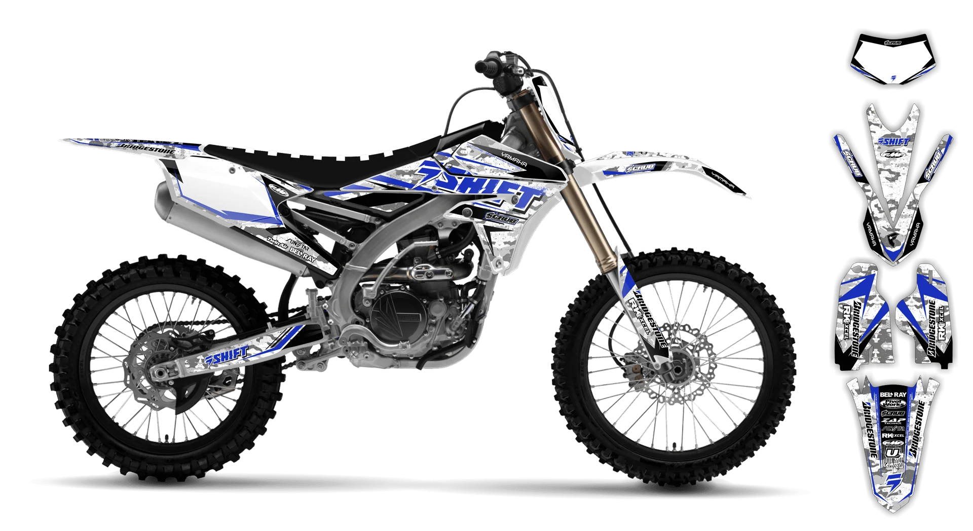 Graphics Kit - Yamaha - WR450F - 2016-2018 - Step Up - R1