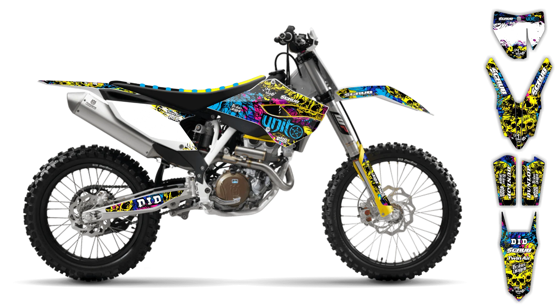 Graphics Kit - Husqvarna 14-> FS Series - 2014-2015 - Wasabi - LE