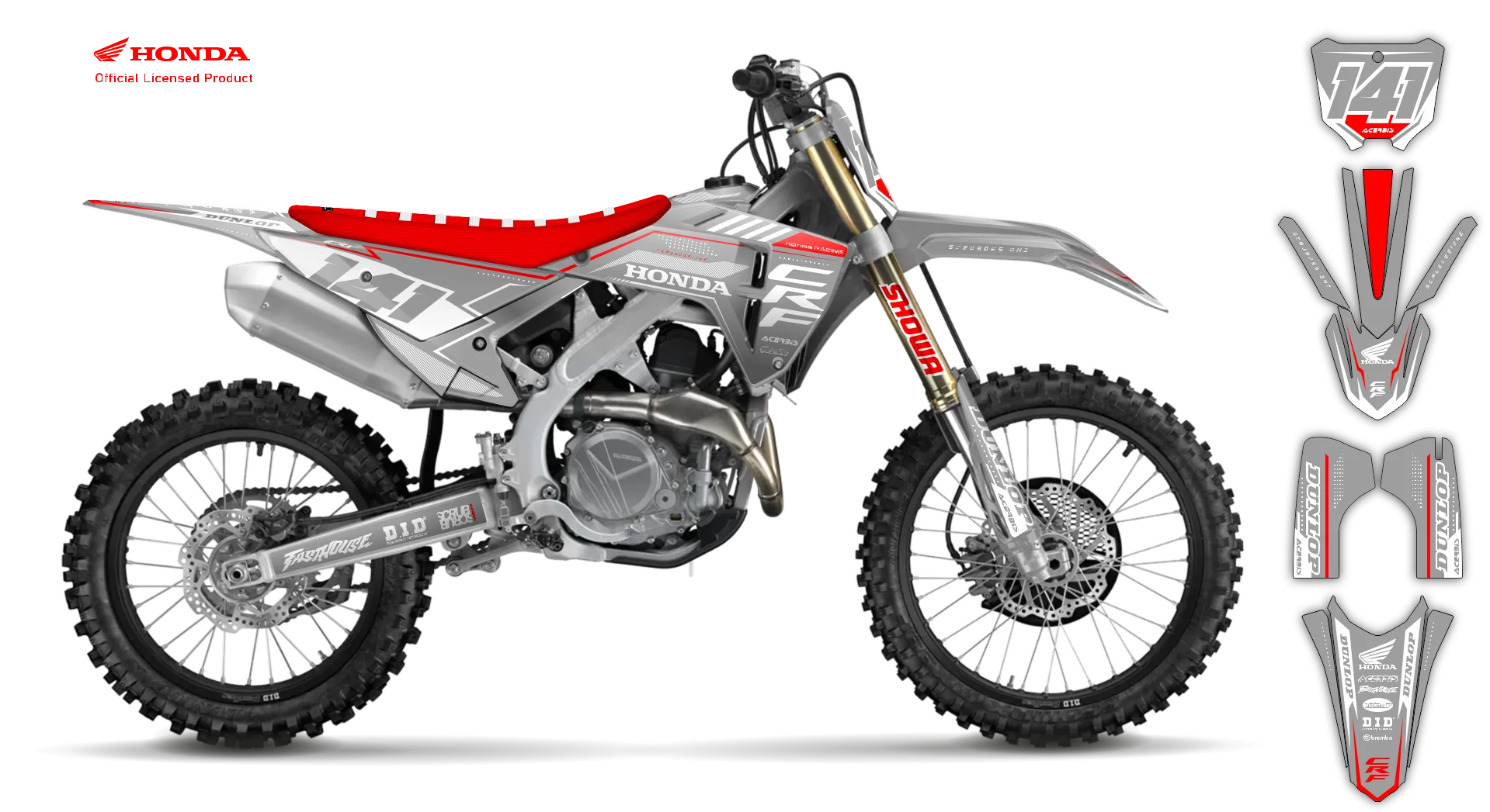 Graphics Kit - Honda - CRF 110 - 2019-2023 - Leaper - R1