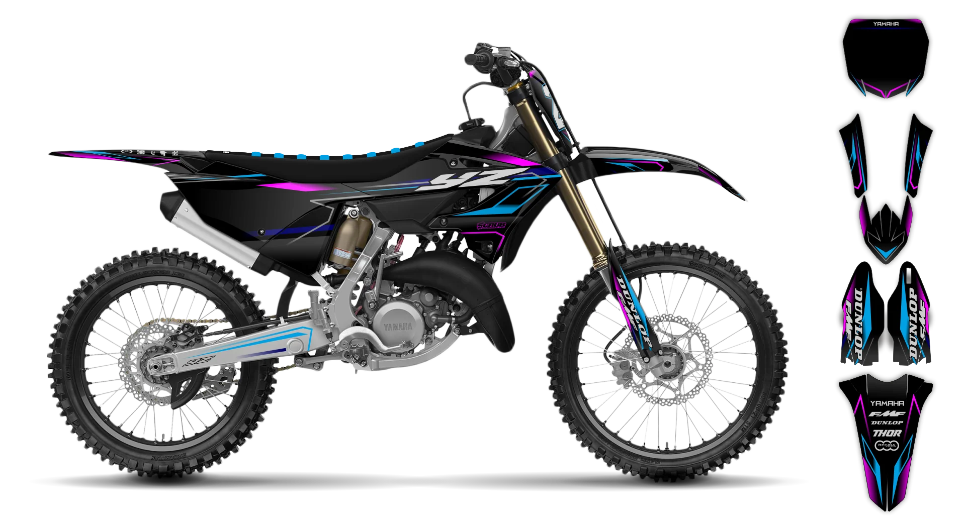 Graphics Kit - Yamaha - YZ 125-250 Restyle 2 - 2021 - SE1088 - LE